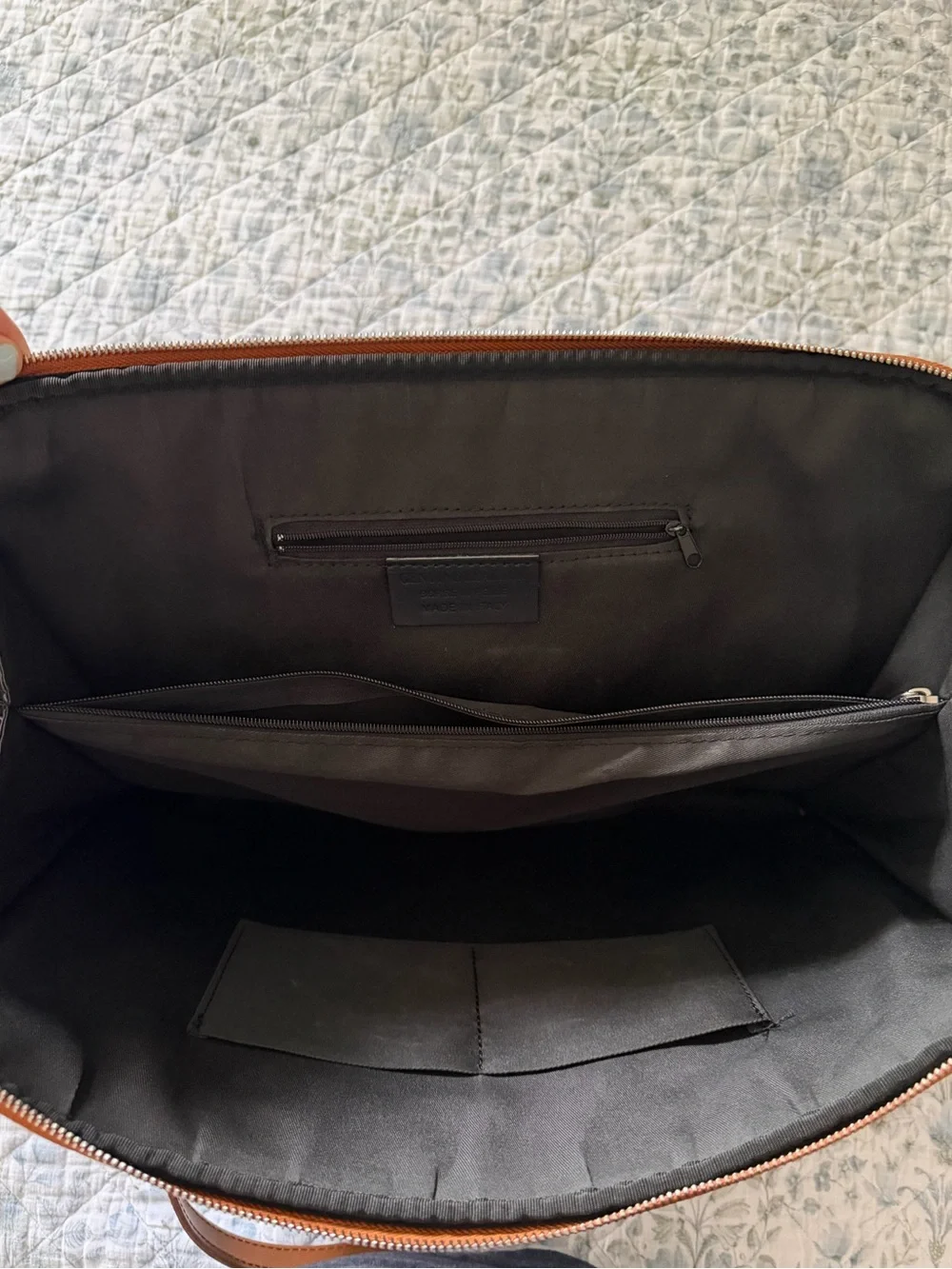 Persaman New York Italian leather Computer bag- B